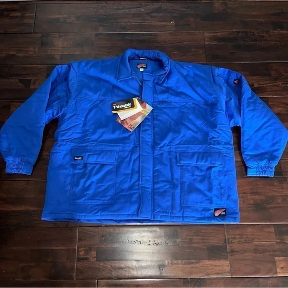Red Wing FR Workwear Jacket Men’s Sz 4XL Blue Flame Resistant 503717 NWT - Picture 1 of 11